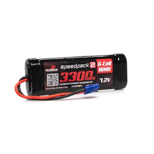 DYNB2070EC Dynamite Speedpack2 7.2V 3300mAh 6-Cell NiMH Flat EC3