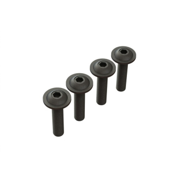 ARA727412 ARRMA Button Head Screw Flanged M4x14mm (4)