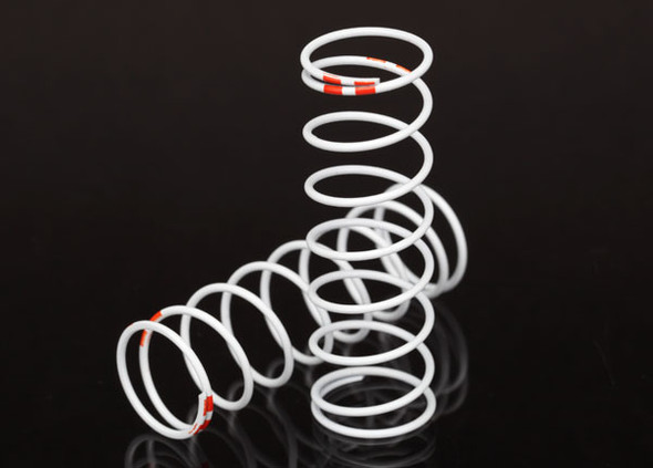 TRA7442 Traxxas Spring, shock, white (GTR xx-long) (0.711 rate orange) (1 pair)