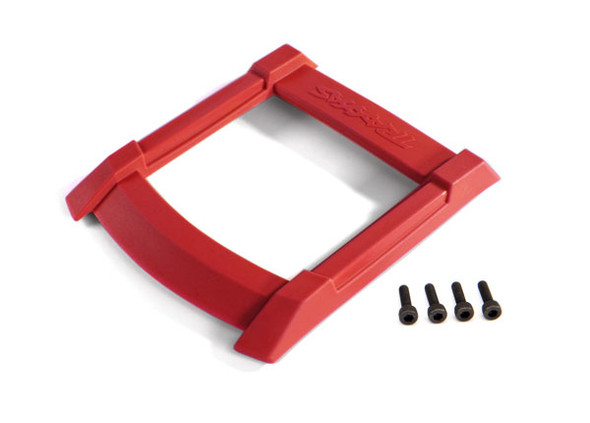 TRA8917R Traxxas  Skid plate, roof (body) (red)/ 3x12mm CS (4)