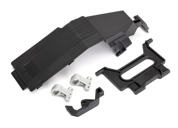 TRA8524 TRAXXAS Battery door/ battery strap/ retainers (2)/ latch