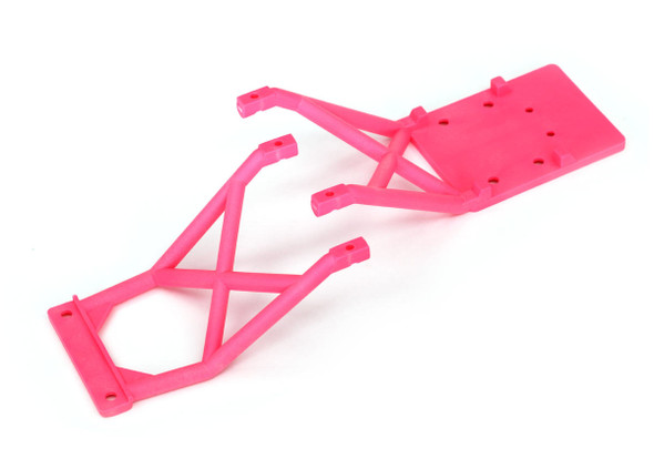 TRA3623P TRAXXAS Skid plates, front & rear (pink)