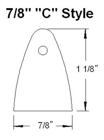 TRUTTN0875C125 Tru-Turn 7/8 ” x 10×1.25mm C-Style Prop Nut