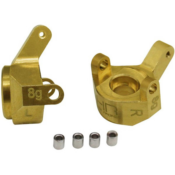 HRASXTF21H HOT RACING Brass Front Steering Knuckle: SCX24