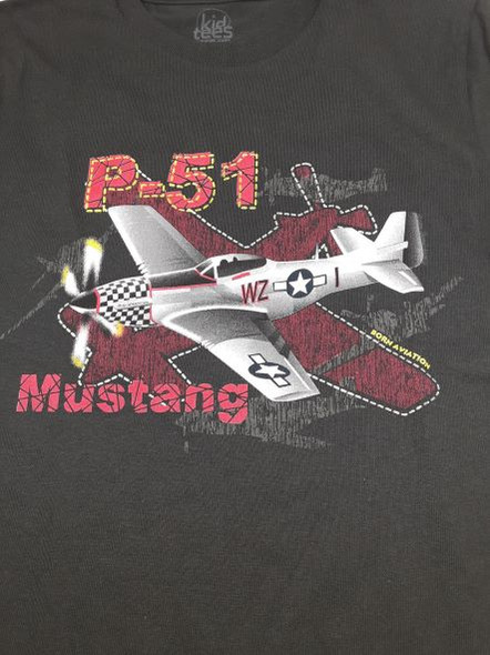 GVSTMUST-C Graves RC Hobbbies Youth P-51 Mustang Shirt