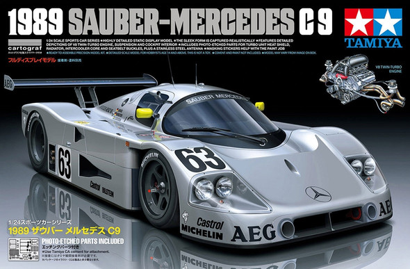 TAM24359 TAMIYA 1/24 1989 Sauber Mercedes C9 Plastic Model Kit