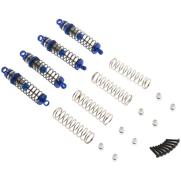 HRALTN56DP06 HOT RACING Threaded Aluminum Shocks, Blue: LaTrax Rally Teton