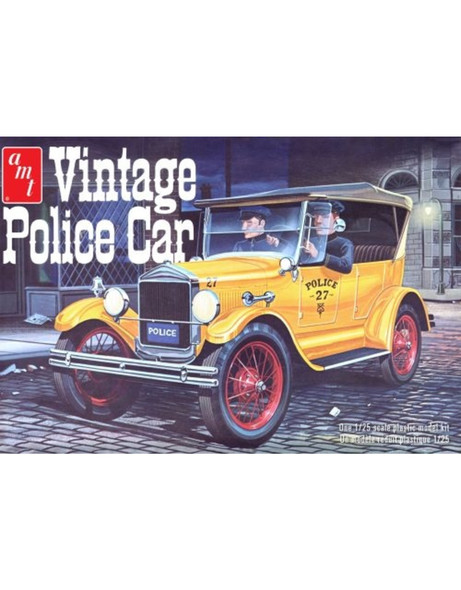 AMT1182 AMT 1/25 1927 Ford Model T Vintage Police Car