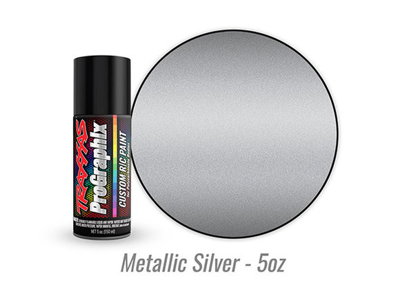 TRA5073 TRAXXAS Body Paint, ProGraphix®, Metallic Silver (5oz)