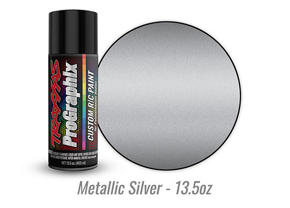 TRA5073X TRAXXAS Body Paint, ProGraphix®, Metallic Silver (13.5oz)