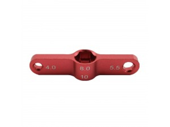 DTT31007B HOBBY DETAILS Combo Thumb Wrench 1pc Nut4.0/5.0/8.0/10 - Red