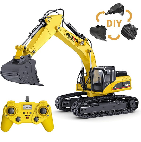 HUN11580 HUINA 1580 1:14 ALL METAL REMOTE CONTROL EXCAVATOR V4 (2022 MODEL)