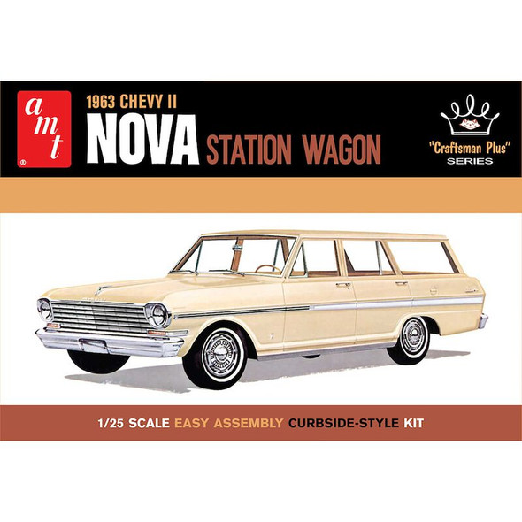 AMT1202 AMT 1/25 1963 Chevy II Nova Station Wagon Craftsman