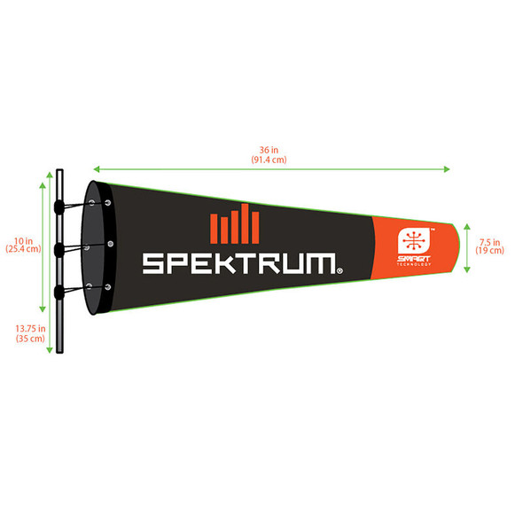 SPMPWS100 SPEKTRUM Smart Airfield Windsock, 10in x 36in