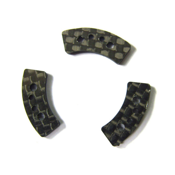 HRATRX15GSL HOT RACING Carbon Fiber Long Slipper Clutch Pads (3): Traxxas