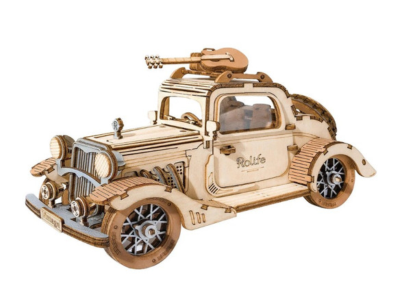ROETG504 ROBOTIME Rolife Vintage Car 3D Wooden Puzzle