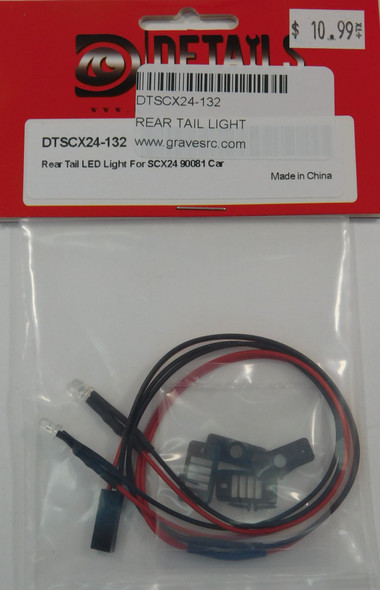 DTSCX24-132 HOBBY DETAILS Rear Tail LED Light for SCX24 90081 Car