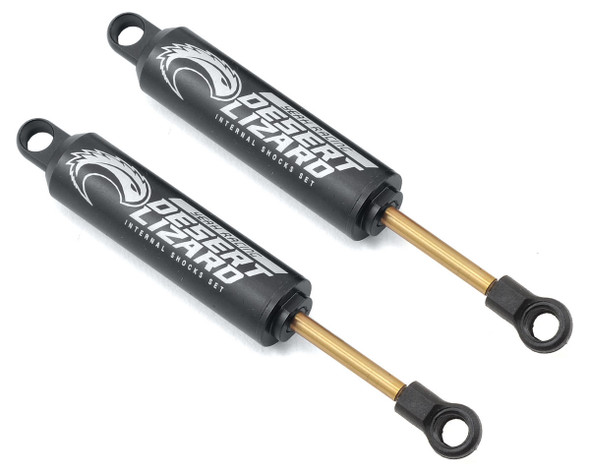 YADDL090BK YEAH RACING 90mm Desert Lizard Two Stage Internal Spring Damper Pair Black For 1/10 Crawler 'G6 Certified'