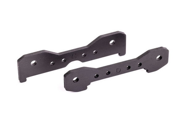 TRA9528A TRAXXAS Sledge  Tie bars, rear, 6061-T6 aluminum (dark titanium-anodized)