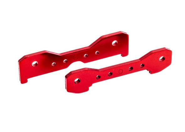 TRA9528R TRAXXAS Sledge Tie bars, rear, 6061-T6 aluminum (red-anodized)