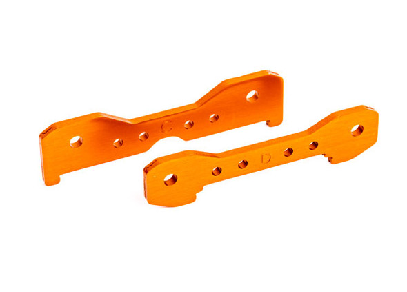 TRA9528T TRAXXAS Sledge Tie bars, rear, 6061-T6 aluminum (orange-anodized)