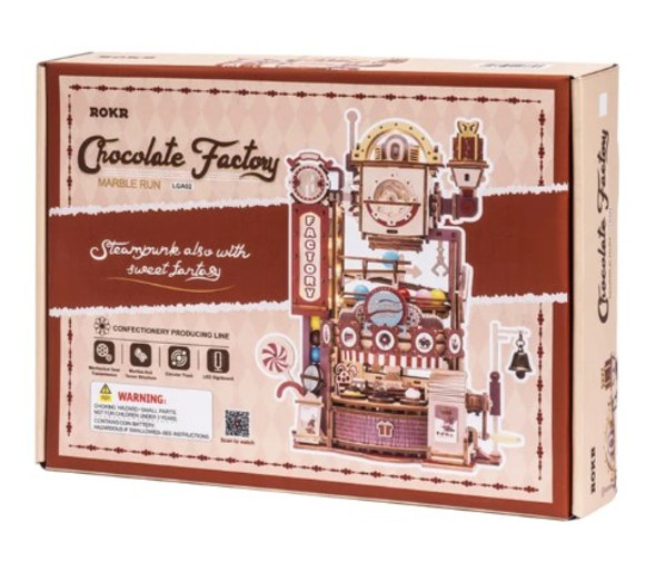 ROELGA02 ROBOTIME ROKR Chocolate Factory Marble Run 3D Wooden Puzzle