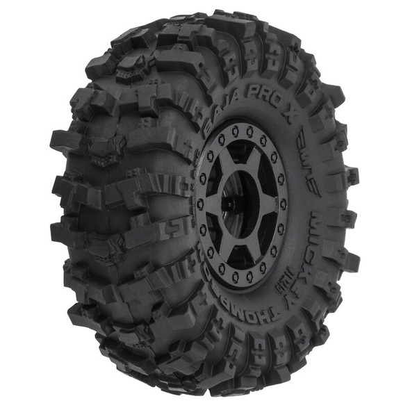 PRO1021510 PRO-LINE 1/24 Mickey Thompson Baja Pro X F/R 1.0" MTD 7mm Black Holcomb (4)