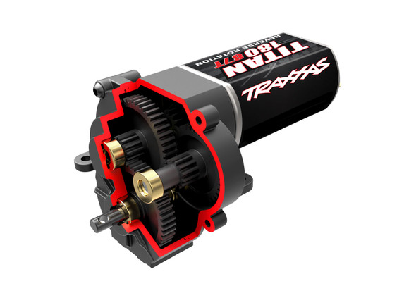 TRA9791R TRAXXAS Transmission, Complete- Low Range Crawler Gearing w/ Titan Motor