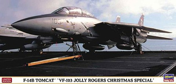 HSG2391 HASEGAWA 1/72 F14B Tomcat VF103 Jolly Rogers Christmas Special Fighter (Ltd Edition) Plastic Model Airplane Kit