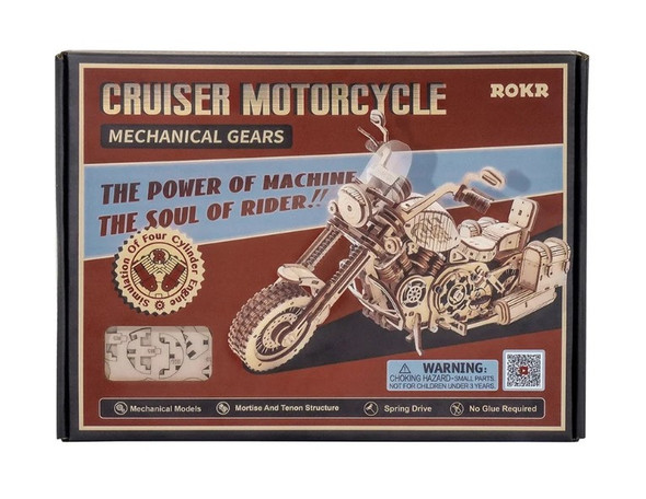 ROELK504 ROBOTIME ROKR Cruiser Motorcycle LK504 3D Wooden Puzzle