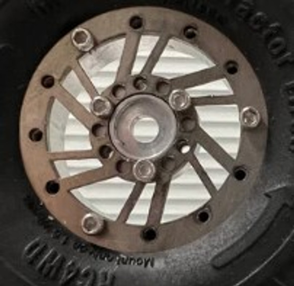 HPRTWISTED6 HARD PARK CRAWLER Titanium Wheel Faces - Twisted 6