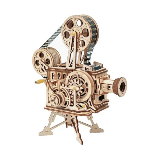 ROELK601 ROBOTIME ROKR Vitascope Movie Projector 3D Wooden Puzzle
