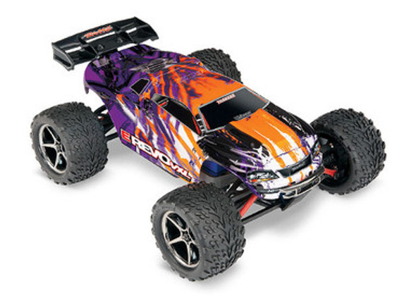 TRA71076-3-C Traxxas 1/16 E-Revo VXL Brushless 4WD RTR RC Monster Truck w/TSM, ID Battery & Quick Charger