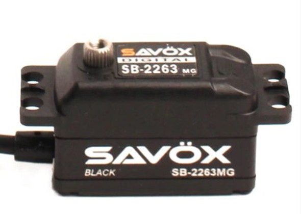SAVSB2263MG-BE SAVOX Black Edition Low Profile Brushless Digital Servo 0.076/138.9 @ 6.0V