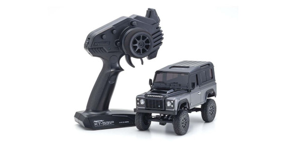 KYO32526GM KYOSHO MINI-Z 4x4 Series MX-01 Readyset Land Rover Defender 90 Autobiography Corris Gray / Santorini Black