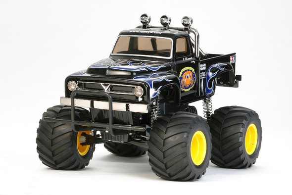 TAM58547-60A TAMIYA 1/12 RC Midnight Pumpkin Black Edition Monster Truck CW-01 Kit, w/HobbyWing THW 1060 ESC