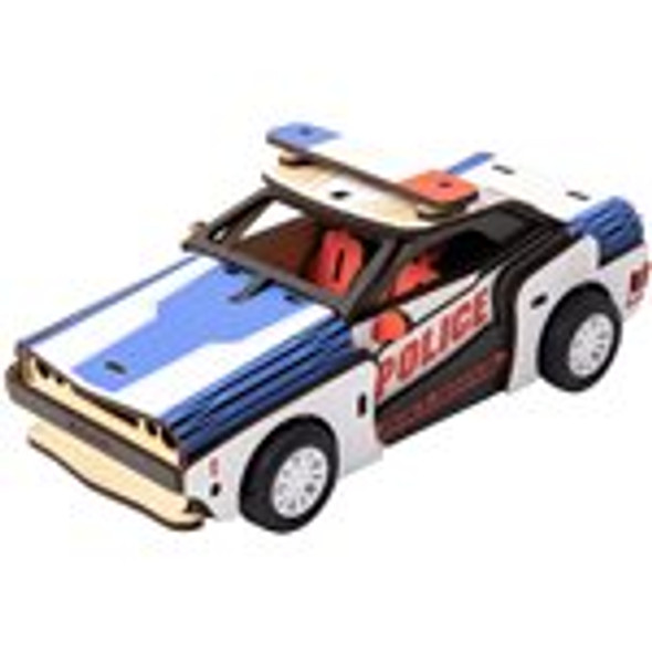 ROEHL302 ROBOTIME ROKR Vehicle Kits for Kids; Police Car