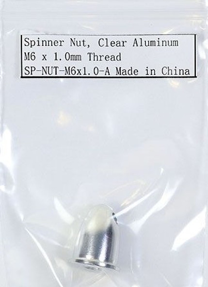 INDSPNUTM6X1.0A INNOV8TIVE DESIGNS Spinner Nut for Threaded M6 x 1.0mm Shaft - Aluminum