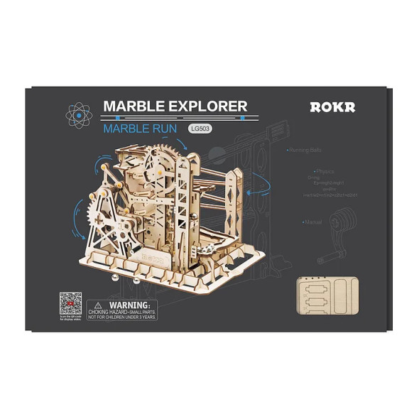 ROELG503 ROBOTIME ROKR Marble Explorer Swingback Wall Marble Run