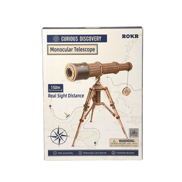 ROEST004 ROBOTIME ROKR Monocular Telescope 3D Wooden Puzzle