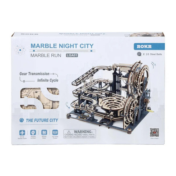 ROELGA01 ROBOTIME ROKR Marble Night City LGA01 Marble Run