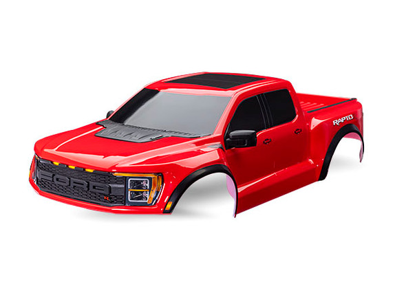 TRA10112-C TRAXXAS Body, Ford Raptor R, complete (includes grille, tailgate trim, side mirrors, decals & clipless mounting)