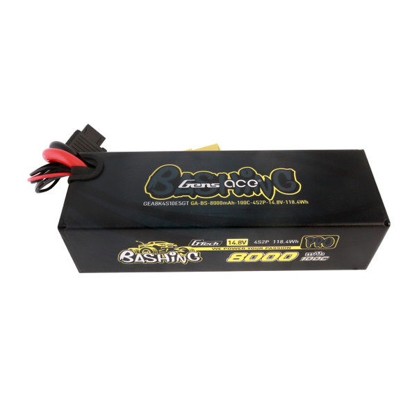 GA100C80004SEC5GT GENS ACE 8000mAh 100C 14.8V Bashing Pro G-Tech Li-Po Battery Pack with EC5 Plug for Arrma