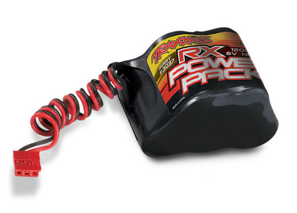 TRA3037 TRAXXAS Battery, Receiver Power Pack (5-Cell Hump Style, NiMh, 1200mAh)