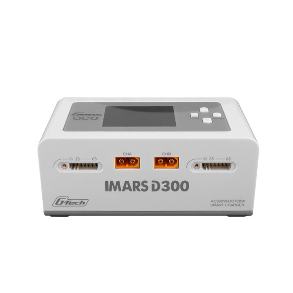 GA300WDUAL-UW GENS ACE IMARS D300 G-Tech Channel AC/DC 300W/700W RC Dual Battery Charger-US White