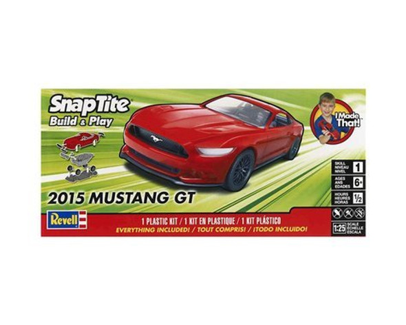 RMX851694 REVELL 1/25 2015 Ford Mustang GT SnapTite - Red