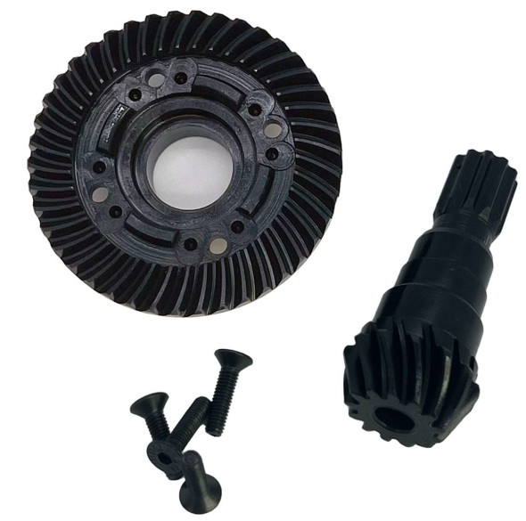 PHB5246 POWER HOBBY 42t / 13t Steel Helical Diff Ring / Pinion Gear REAR FOR Traxxas X-Maxx