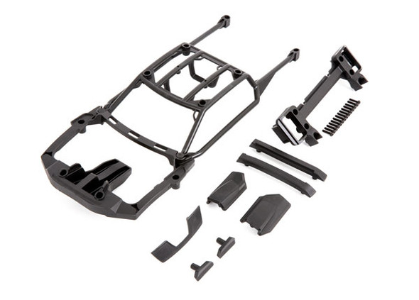 TRA9513X TRAXXAS Body Support (Assembled w/Front Mount & Rear Latch) / Skid Pads (Roof) (Left & Right)