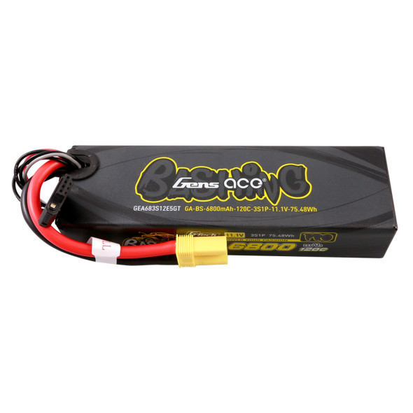 GA120C68003SEC5GT GENS ACE 6800mAh 3S 120C 11.1V G-Tech Bashing Series Li-Po Battery Pack with EC5 Plug