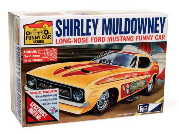 MPC1001 MPC 1/25 Shirley Muldowney Long Nose Mustang Funny Car Plastic Model Kit